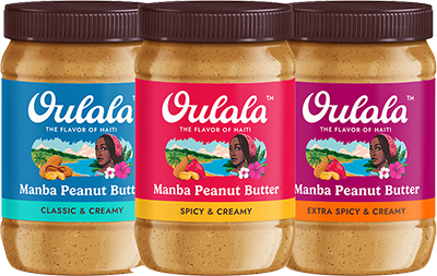 One jar of Classic, one jar of Spicy and one Jar on Extra Spicy Oulala Manba Peanut Butter